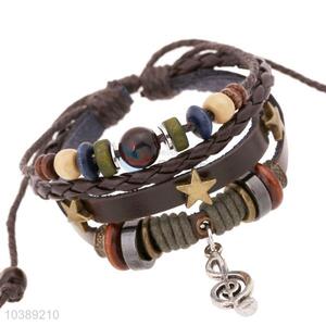 New Design Beaded Leather Bracelet Hand Ornament