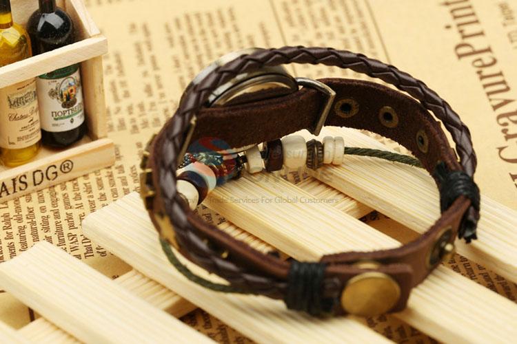 Best Quality Fashion Leather Bracelet Cool Watch