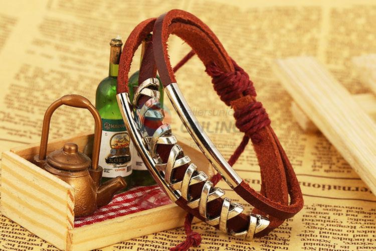 Good Quality Hand Woven Leather Bracelet Hand Ornament