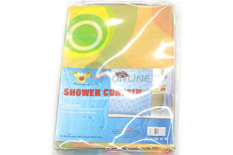 New Arrival Colorful Shower Curtain Waterproof Bath Curtain