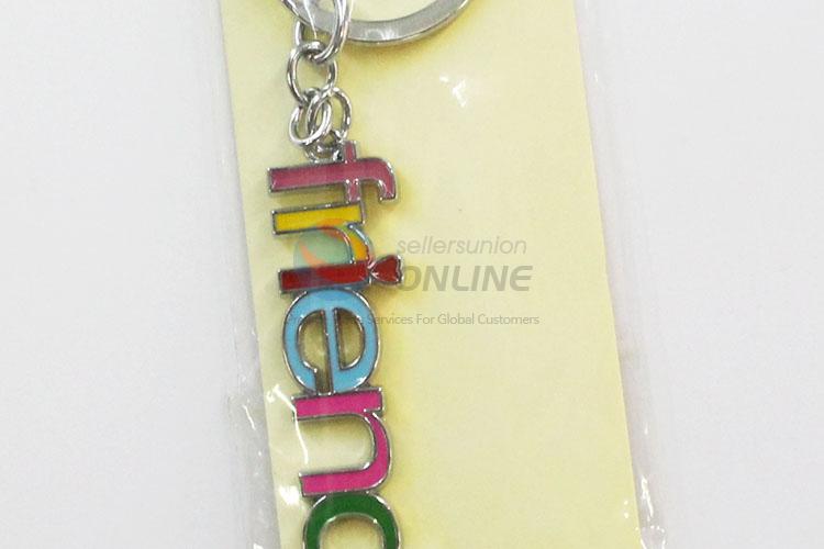 China factory price colorful friend shape key chain