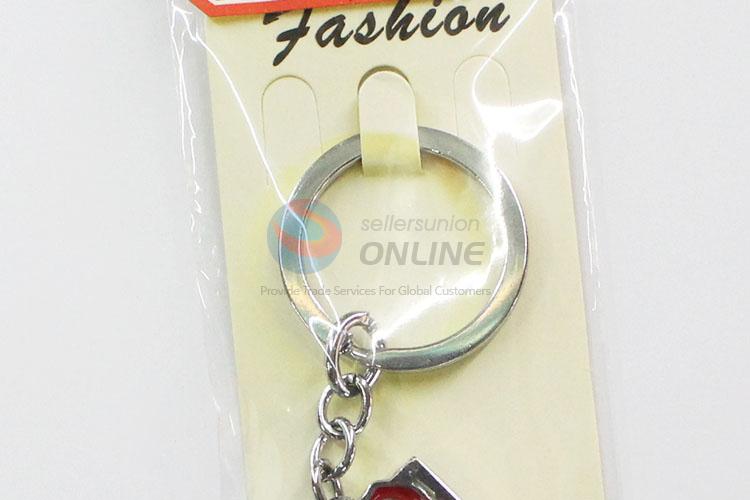 Wholesale top quality fashionable rose pattern key chain