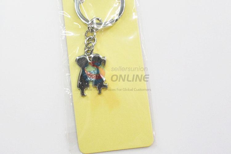 Cheap new style cute couple shape key chain