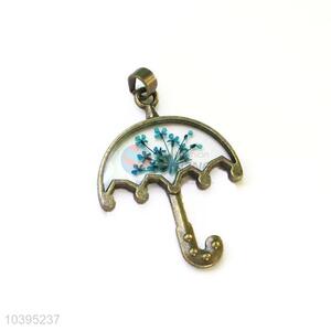 Unique Design Umbrella Shape Real Flower Pendant