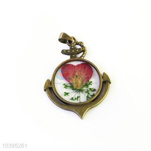 Newest Bronze Zinc Alloy Pendant Real Flower Pendant