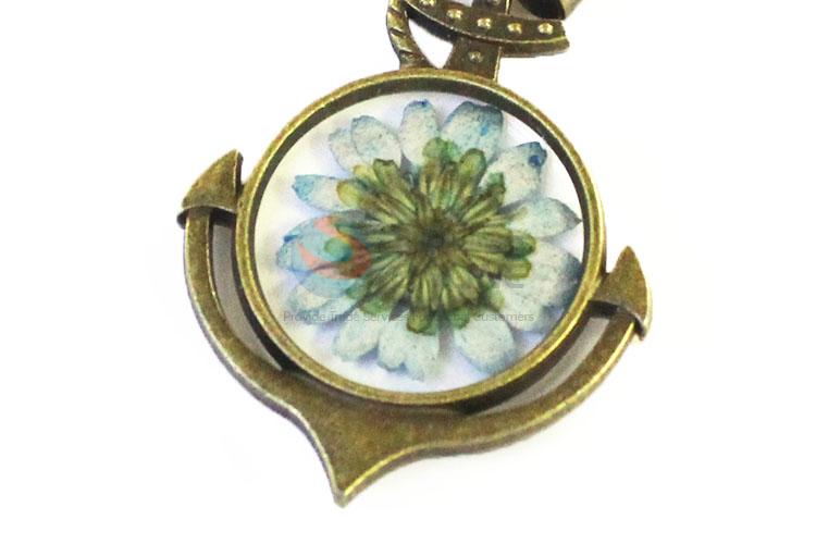 Best Selling Zinc Alloy Real Flower Pendant