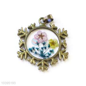 New Design Retro Style Real Flower Pendant