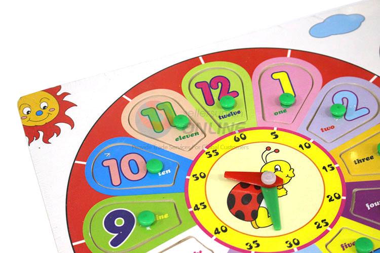 New design educational ladybird shaped clock puzzle