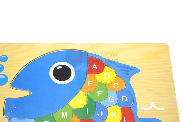 FHot selling educational fish shaped letters puzzle