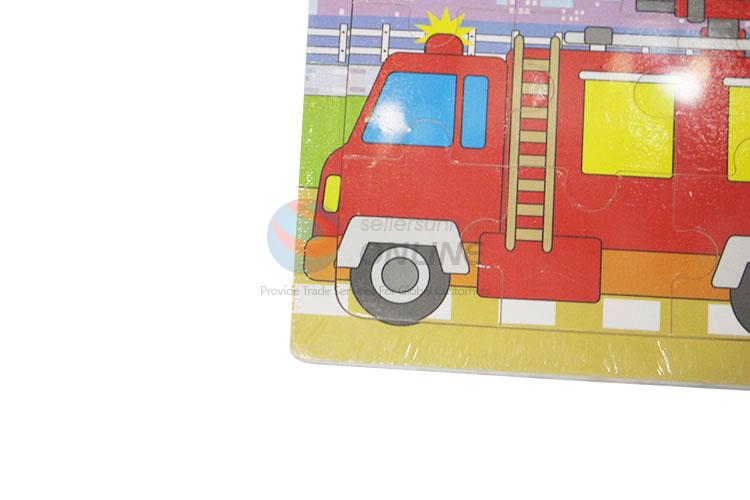 Cheap wholesale educational fire truck puzzle