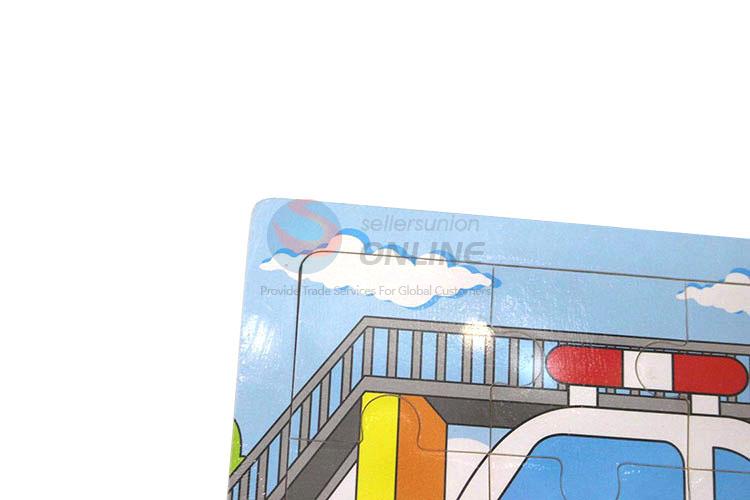 New style beautiful educational police car puzzle