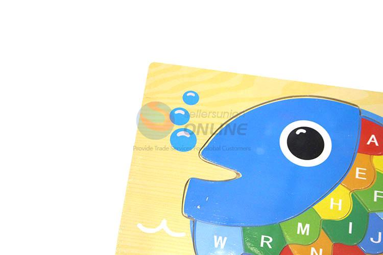 FHot selling educational fish shaped letters puzzle