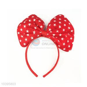 Popular Christmas Decoration Light Bowknot Hair Clasp