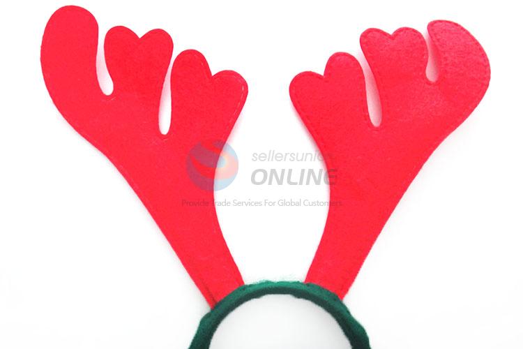 Popular Red Antler Shape Hair Clasp Christmas Decoration