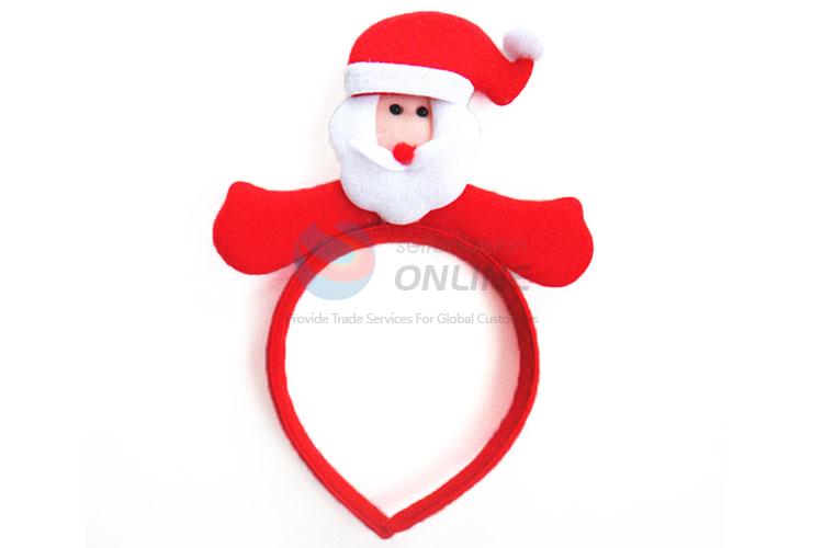 Custom Red Christmas Hair Clasp With Santa Claus