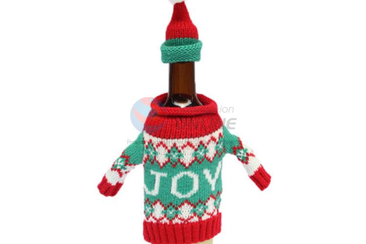 Good Quality Colorful Christmas Red Wine Bottle Cover