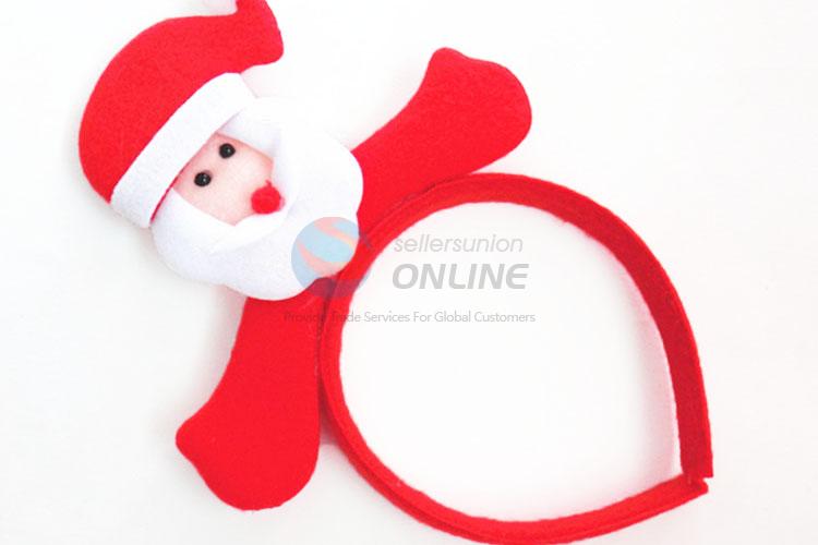 Custom Red Christmas Hair Clasp With Santa Claus