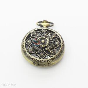 Quartz Movement Skeleton Pocket Watch