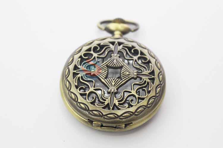 Quartz Movement Skeleton Pocket Watch