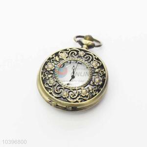 Quartz Movement Skeleton Pocket Watch