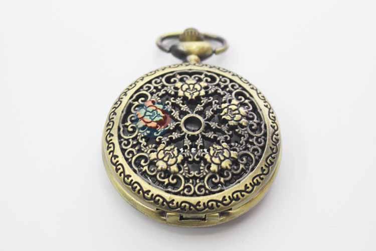 Quartz Movement Skeleton Pocket Watch