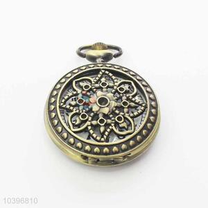 Quartz Movement Skeleton Pocket Watch