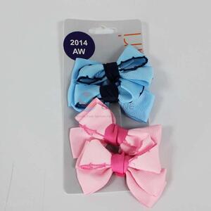 Girl lovely bowknot hairpin,pink and blue