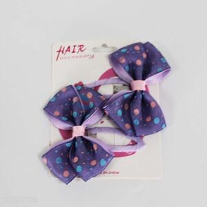 Hot sale polyester bowknot hairpin,2pcs