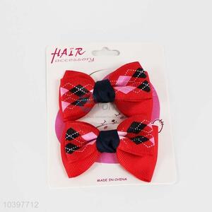 Best selling red polyester bowknot,6.5*4cm