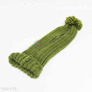 Good quality wool green hat for winter,51cm