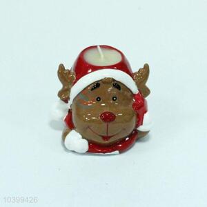 Top Sale Christmas Ceramic Candle Decoration