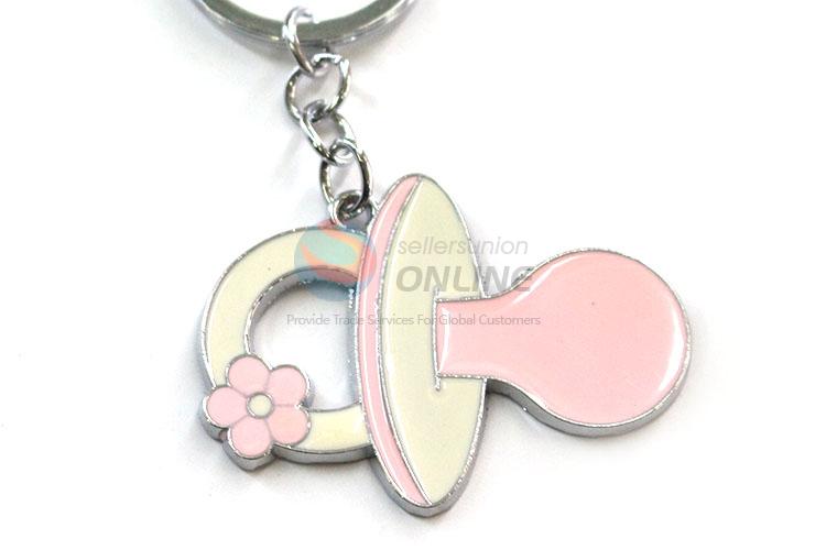 Hot Sale Pacifiers Shape Zinc Alloy Keychain