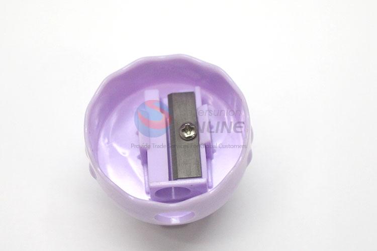 Plastic pencil sharpener with eraser