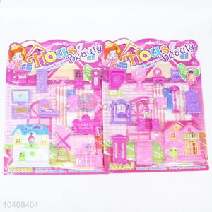 China Factory Girl Plastic Villa Toy Furniture Set