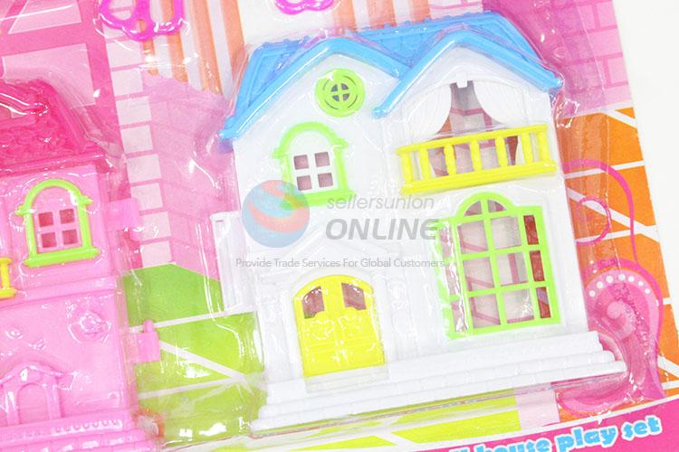 Girl Plastic Villa Toy Furniture Set with Low Price