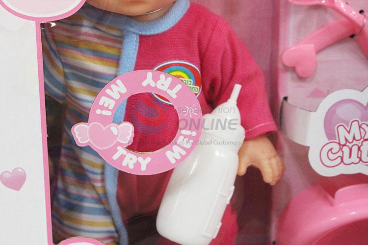 Girls Pretend Play Take Care Baby Doll Lifelike Baby Toy for Promotion