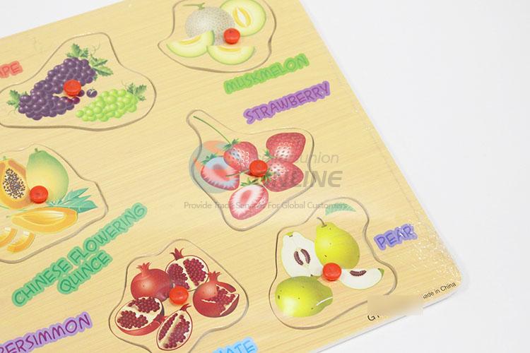 Fruits Pattern Wooden Puzzles Set For Promotion