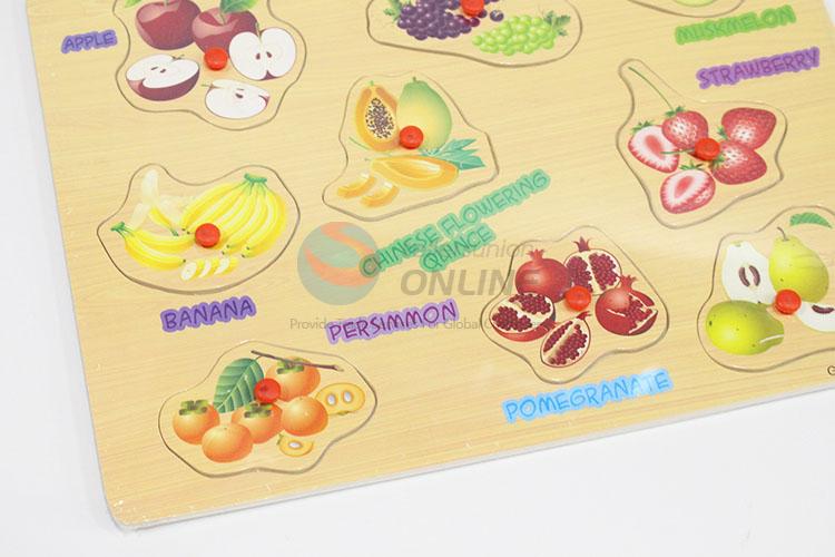 Fruits Pattern Wooden Puzzles Set For Promotion