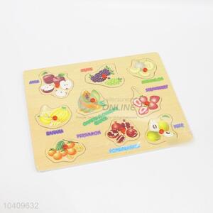 Fruits Pattern Wooden Puzzles Set For Promotion