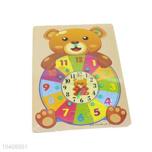 Bear Clock Wooden Puzzles Set