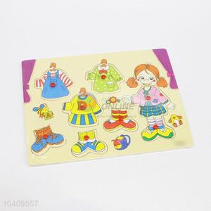 Girls' Clothes Wooden Puzzles Set