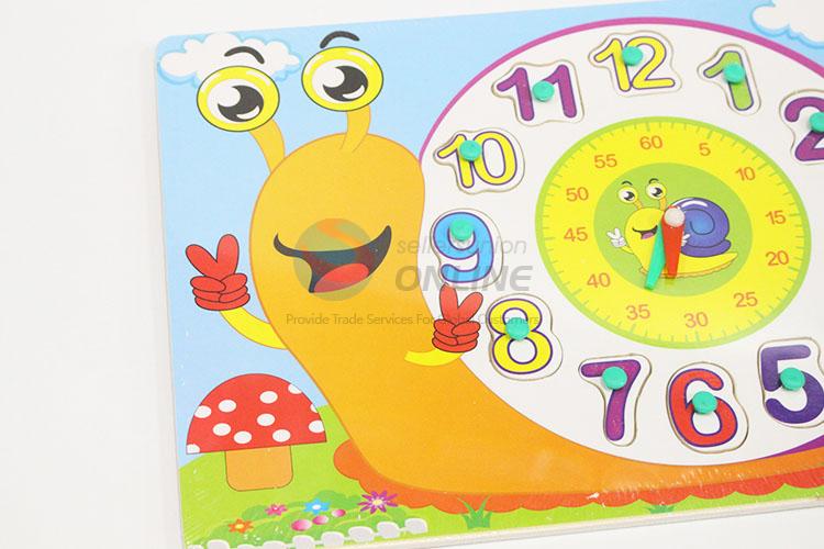 Snail Clock Wooden Puzzles Set