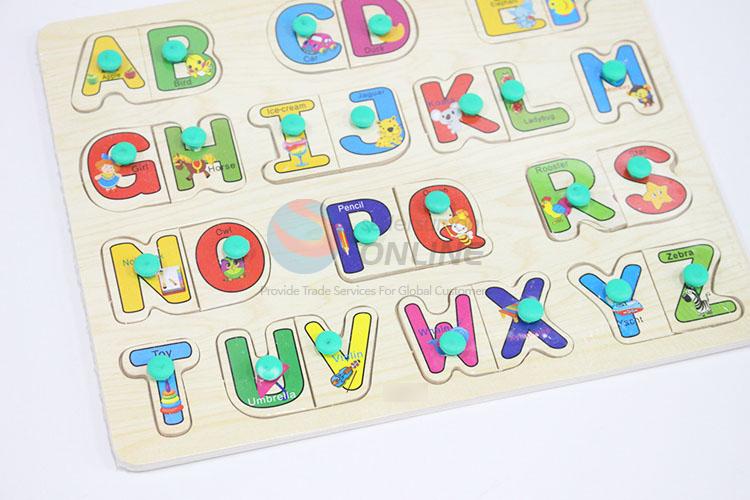 Capital Letter Wooden Puzzles Set For Promotion