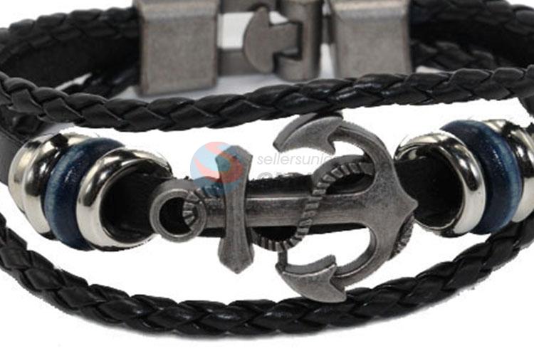 Wholesale New Fashion Braided Leather Bracelet For Men