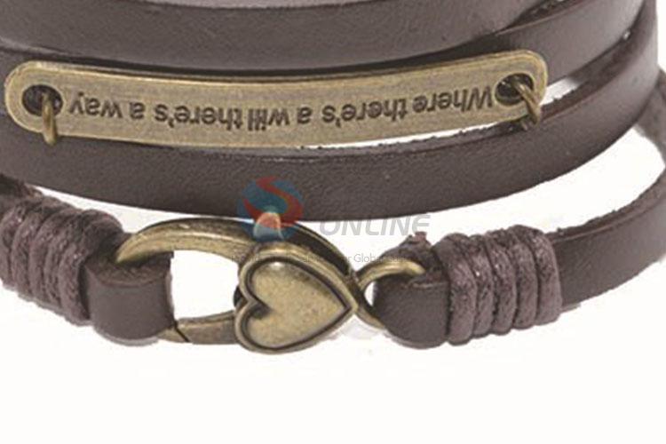 Wholesale China Supply Leather Bracelet For Men