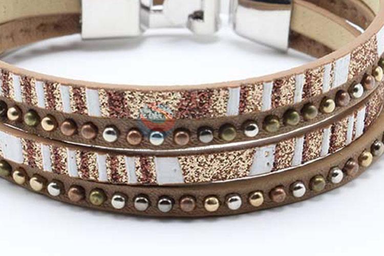 Women Fashion Leather Bracelet With Good Quality