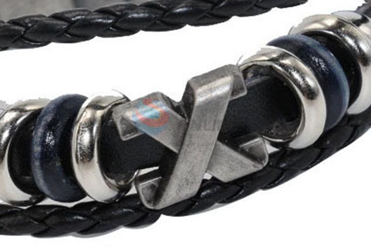 New Arrival Braided Leather Bracelet For Sale