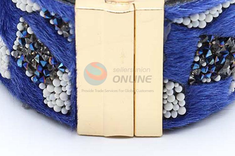 Best Selling Wide Leather Magnetic Clasp Bracelet