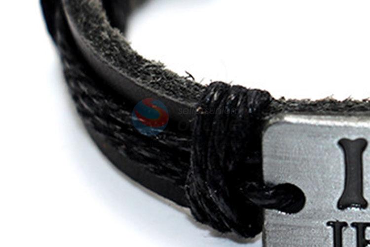 Promotional Custom Design Leather Bracelet