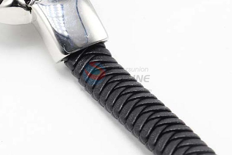 Top Quality Low Price Mens Leather Bracelet,Black